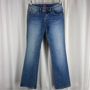 Vintage Unionbay Ultra Low Rise Boot Leg Jeans Sz 7 (28x31.5) 90s Y2K Pristine!